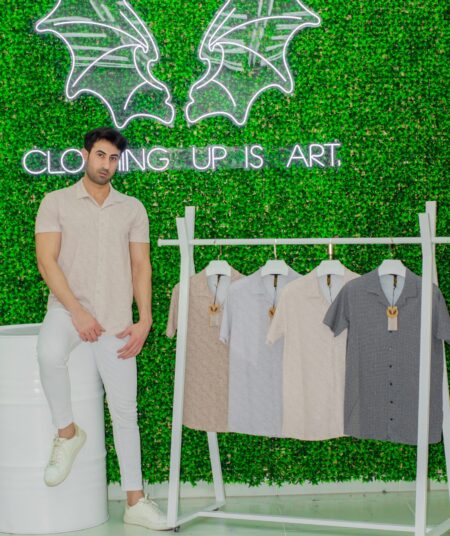 MCN Shirts Patterned Honeycomb Fabric 2