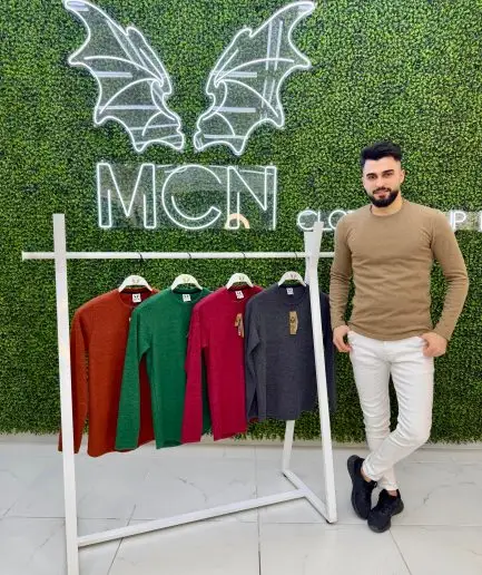 MCN Style Long Sleeve Knitted Jacquard